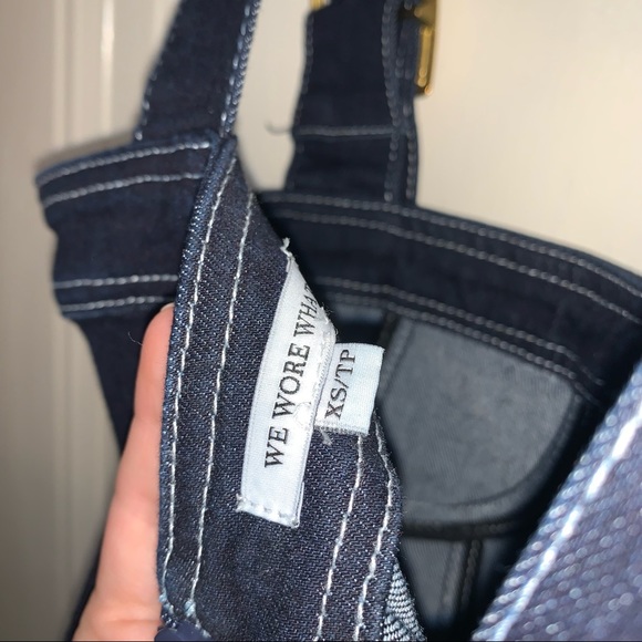 WeWoreWhat Denim Bustier Overalls Jumpsuit - Picture 8 of 8